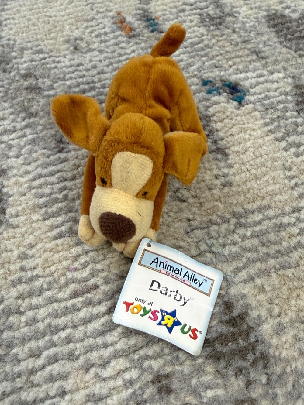 2001 Animal Alley Darby Mini Plush Puppy Dog Stuffed Animal McDonalds Happy Meal